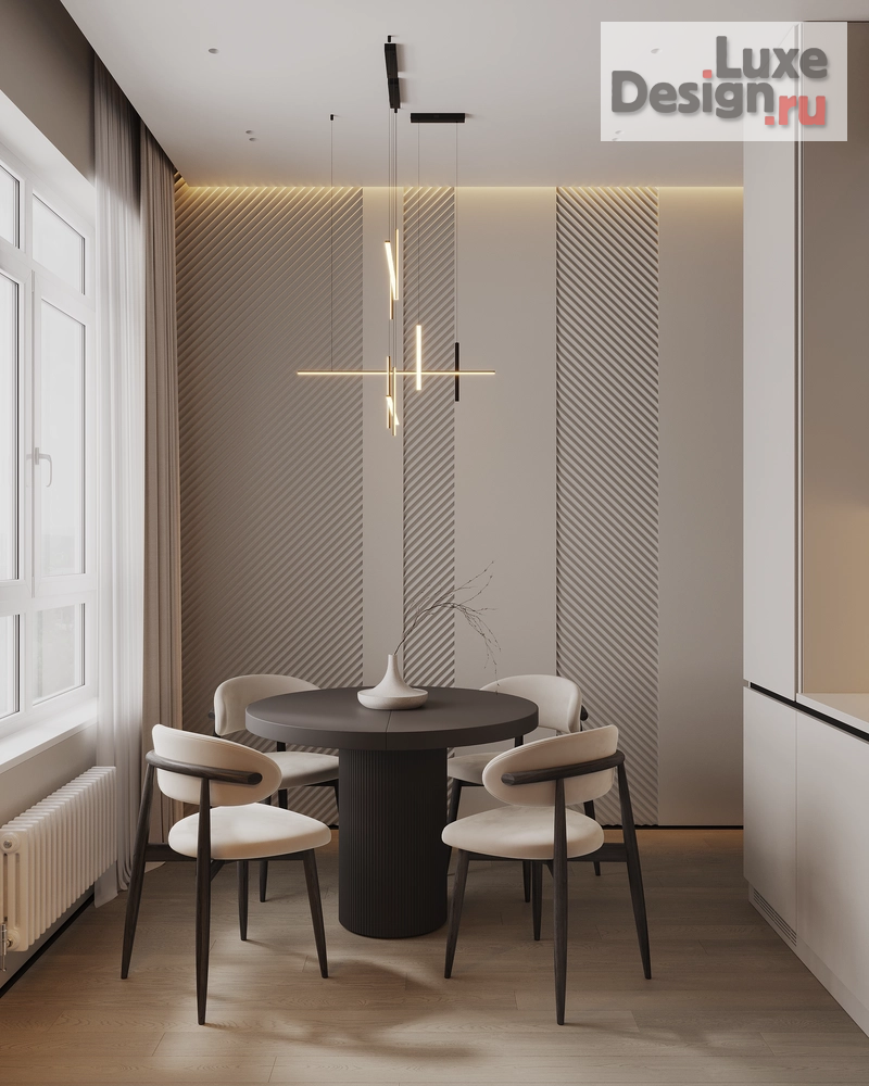 Дизайн интерьера двухкомнатной квартиры "Квартира в ЖК 1й Шереметьевский " (фото 3)