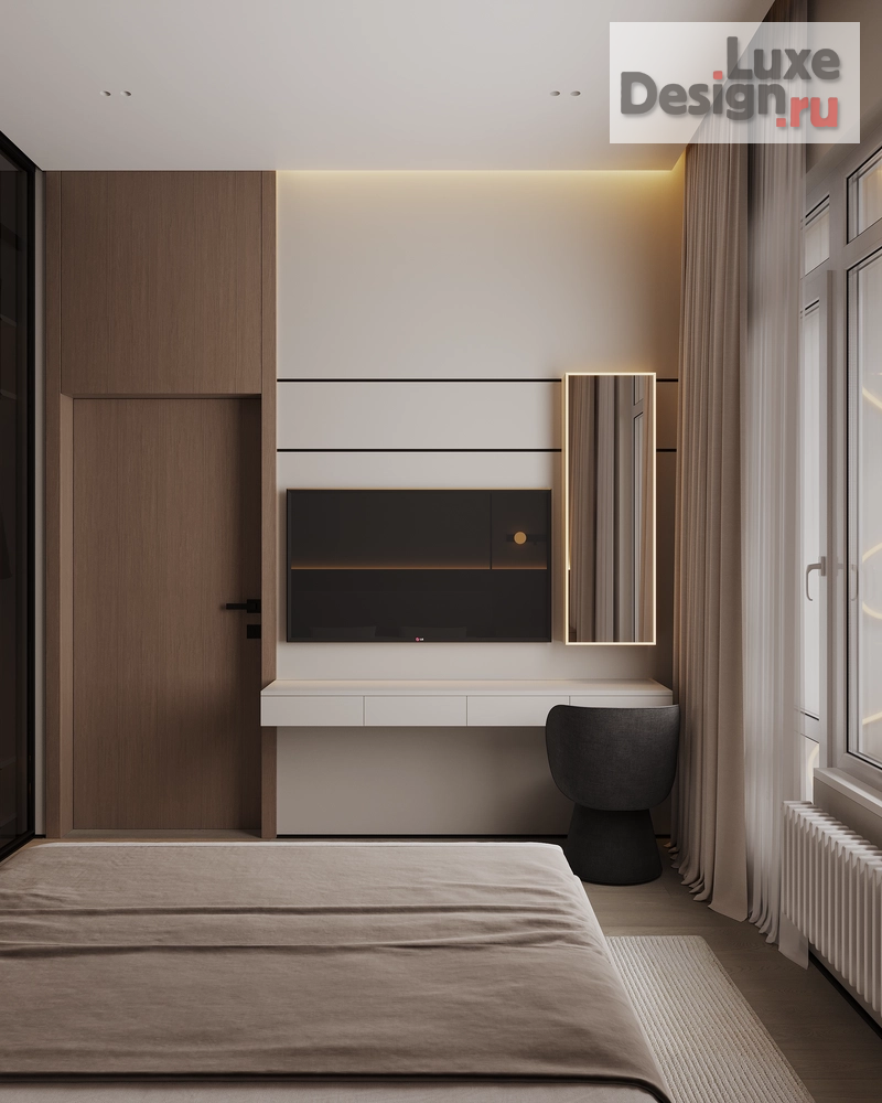 Дизайн интерьера двухкомнатной квартиры "Квартира в ЖК 1й Шереметьевский " (фото 8)