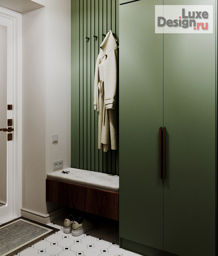 Дизайн интерьера двухкомнатной квартиры "Сталинка 51м" (фото 2)