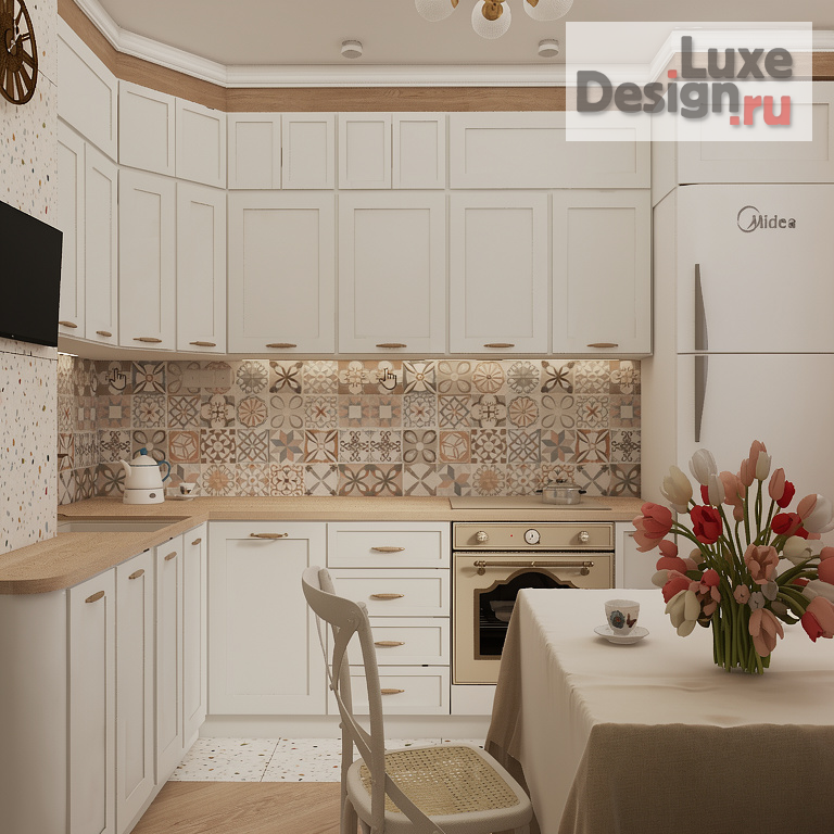 Дизайн интерьера двухкомнатной квартиры "Квартира в стиле Прованс" (фото 2)