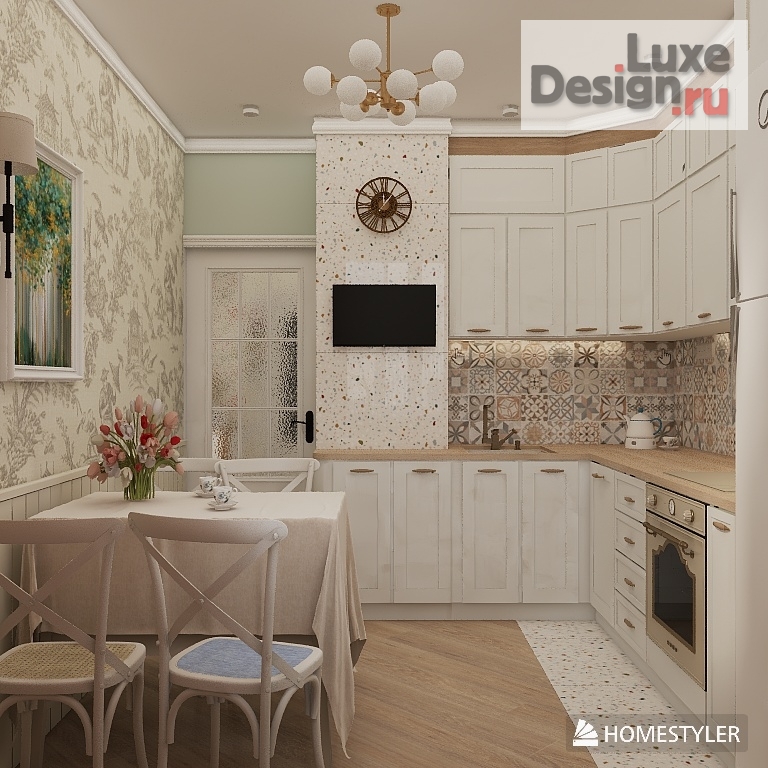 Дизайн интерьера двухкомнатной квартиры "Квартира в стиле Прованс" (фото 5)