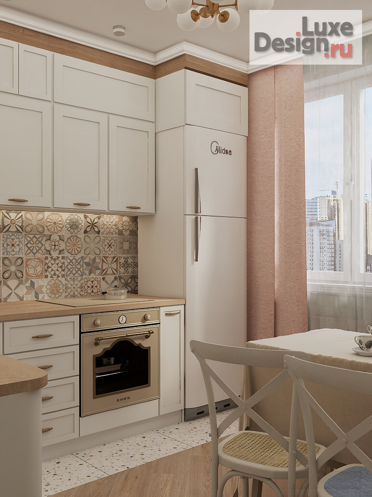 Дизайн интерьера двухкомнатной квартиры "Квартира в стиле Прованс" (фото 4)