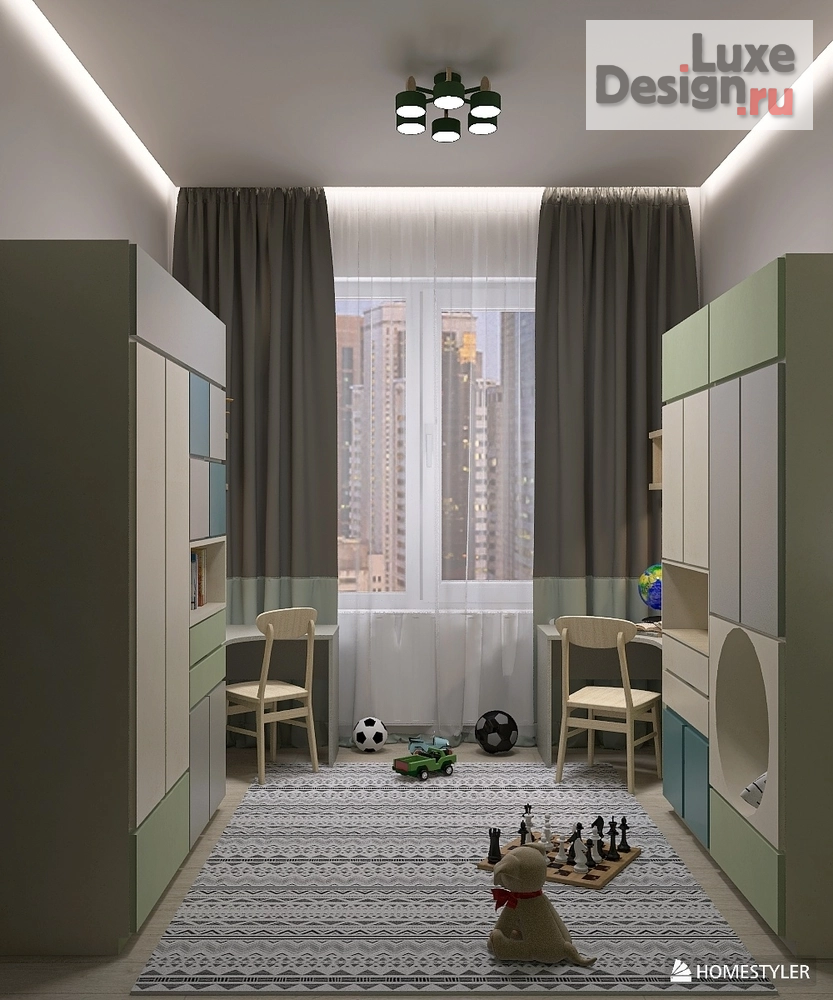 Дизайн интерьера двухкомнатной квартиры "Эскизный проект двухкомнатной квартиры" (фото 5)