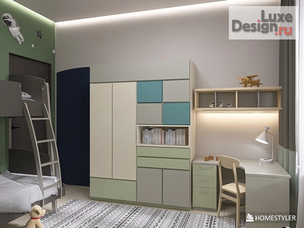 Дизайн интерьера двухкомнатной квартиры "Эскизный проект двухкомнатной квартиры" (фото 4)