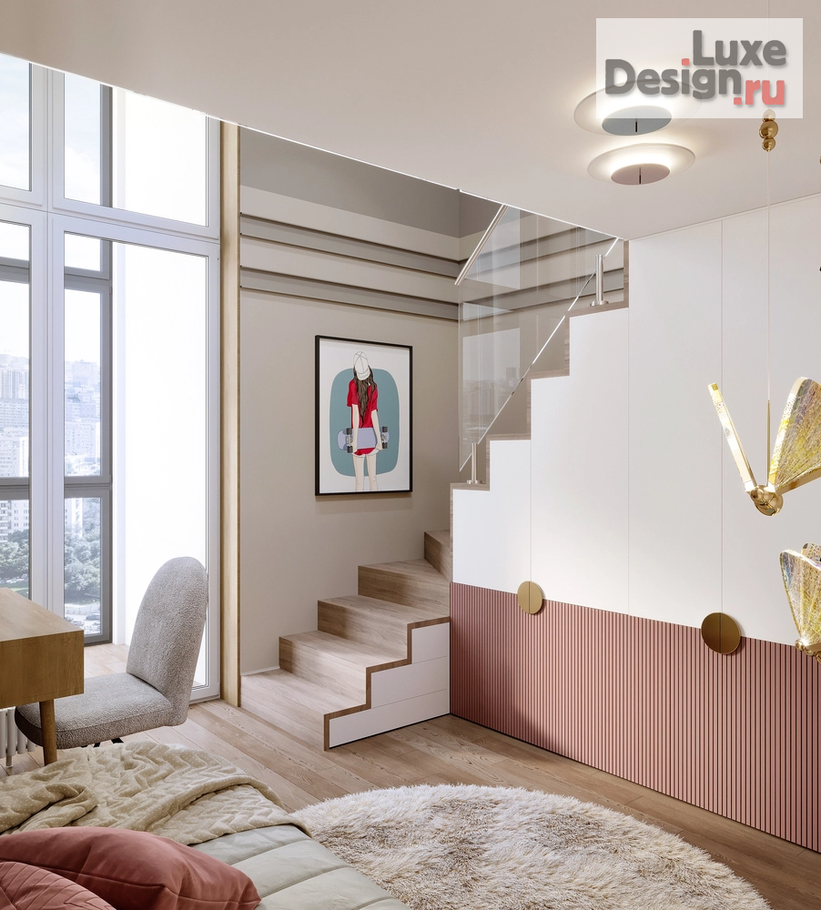 Дизайн интерьера пентхауса "Дизайн двухуровневого пентхауса в ЖК "Now"" (фото 30)