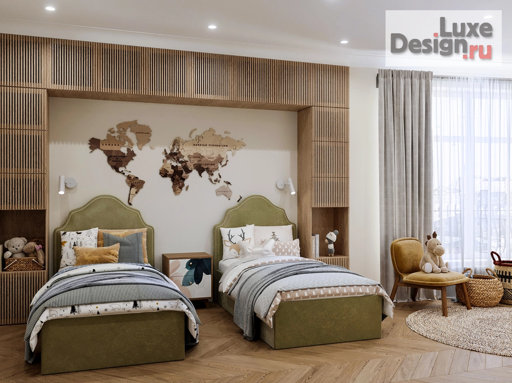 Дизайн интерьера четырехкомнатной квартиры "Дизайн интерьера квартиры 210 кв.м в ЖК "Жизнь на Плющихе"" (фото 16)