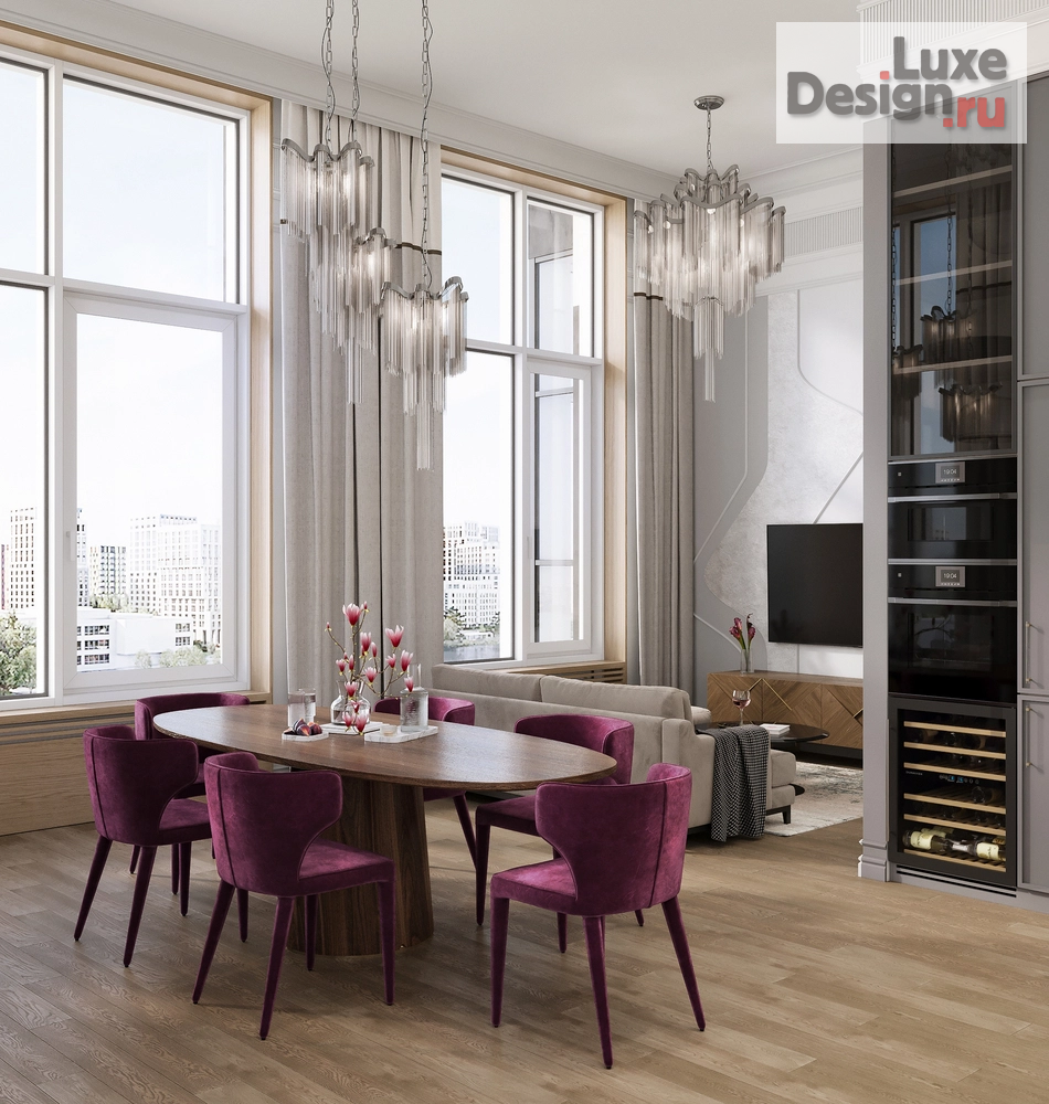 Дизайн интерьера пентхауса "Дизайн двухуровневого пентхауса в ЖК "Now"" (фото 19)