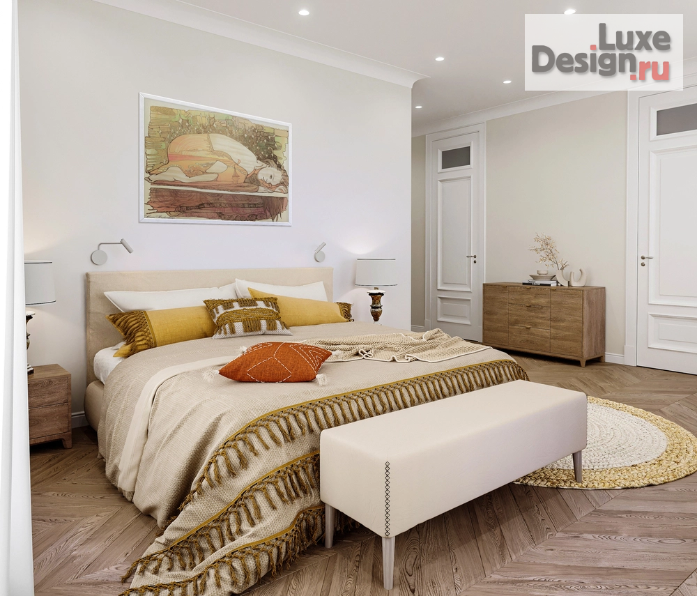 Дизайн интерьера четырехкомнатной квартиры "Дизайн интерьера квартиры 210 кв.м в ЖК "Жизнь на Плющихе"" (фото 10)