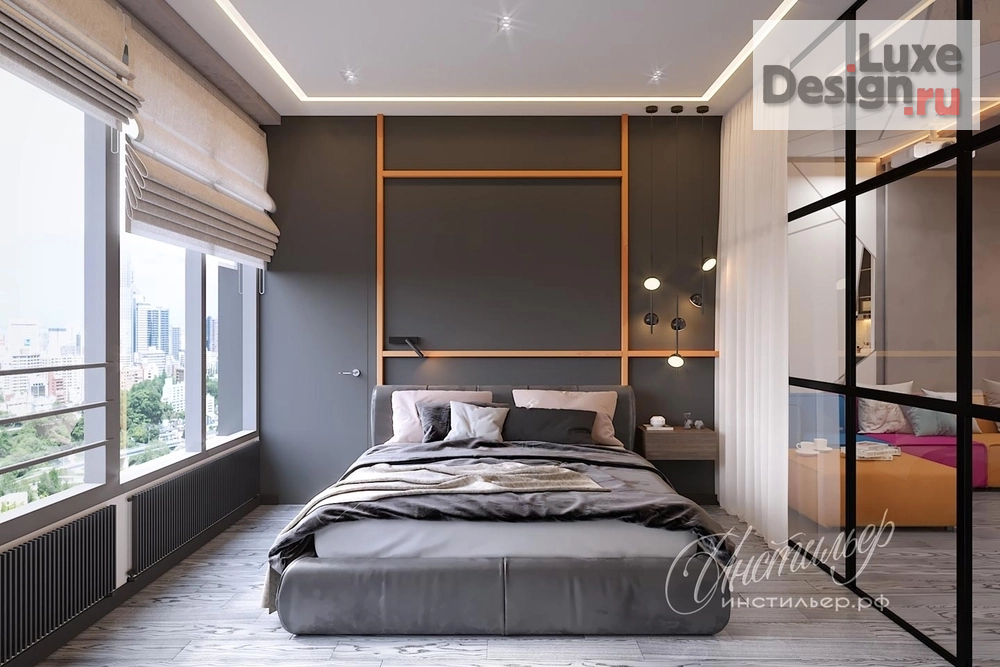 Дизайн интерьера однокомнатной квартиры "Дизайн квартиры 60 кв.м. в ЖК "Дом на Мосфильмовской"" (фото 4)