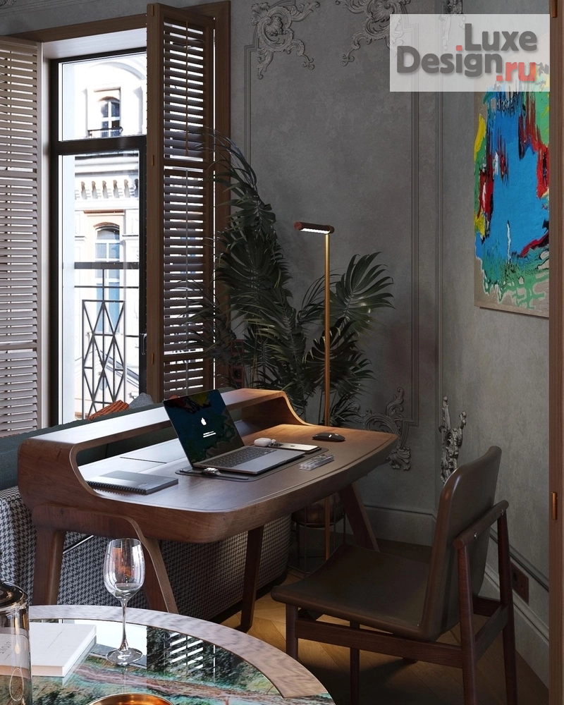 Дизайн интерьера апартаментов "Возвращение охотника " (фото 11) от дизайнера Посухова Маргарита Дизайн интерьера апартаментов "Возвращение охотника " (фото 11)