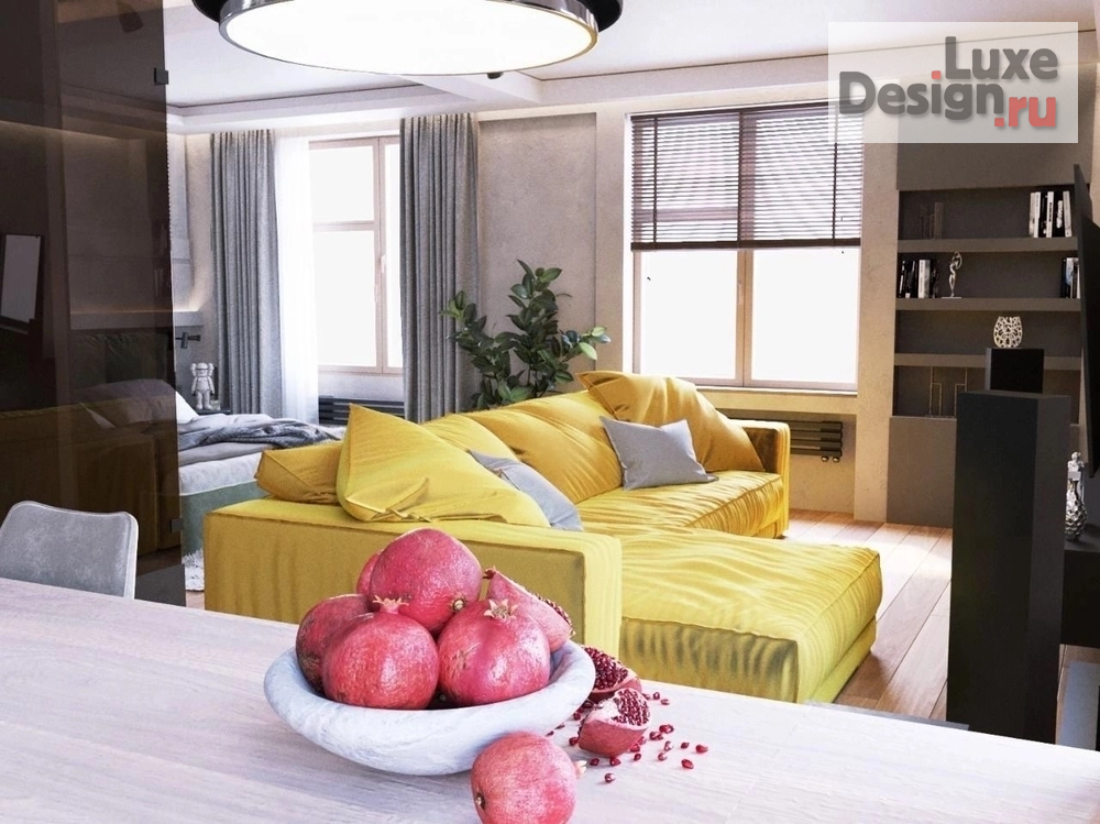 Дизайн интерьера квартиры студии "Be happy " (фото 16)