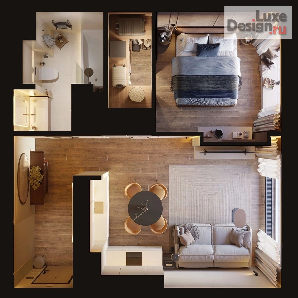 Дизайн интерьера апартаментов "Berlin" (фото 2)