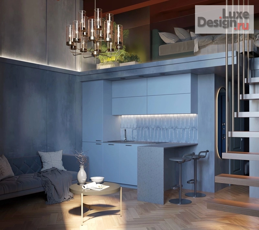 Дизайн интерьера апартаментов "Loft FM " (фото 1)