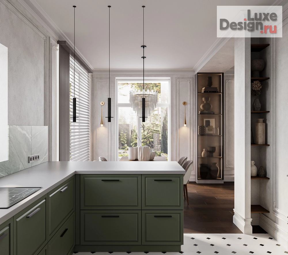 Дизайн интерьера загородного дома "Английский лофт " (фото 5)