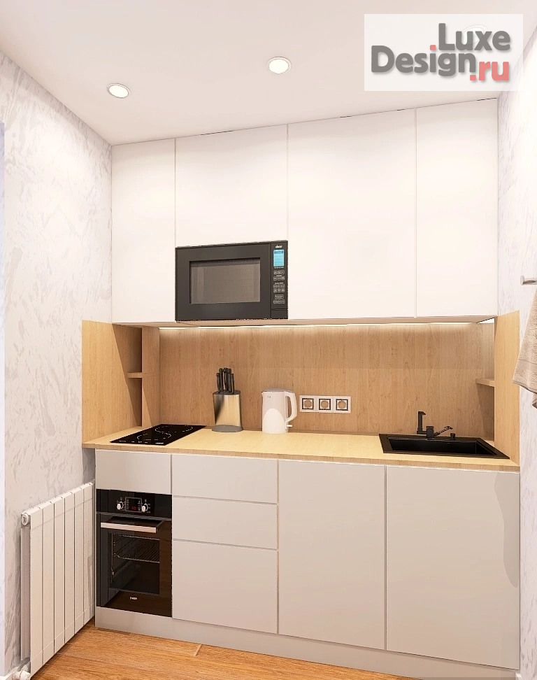 Дизайн интерьера кухни "⚡⚡⚡Дизайн-проект кухни с лоджией: Создание уютного пространства для готовки⚡⚡⚡" (фото 3) от дизайнера Даньшина Софья Александровна Дизайн интерьера кухни "⚡⚡⚡Дизайн-проект кухни с лоджией: Создание уютного пространства для готовки⚡⚡⚡" (фото 3)