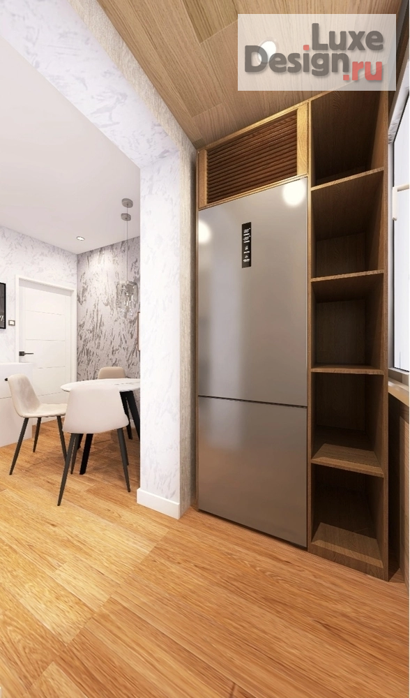 Дизайн интерьера кухни "⚡⚡⚡Дизайн-проект кухни с лоджией: Создание уютного пространства для готовки⚡⚡⚡" (фото 6) от дизайнера Даньшина Софья Александровна Дизайн интерьера кухни "⚡⚡⚡Дизайн-проект кухни с лоджией: Создание уютного пространства для готовки⚡⚡⚡" (фото 6)