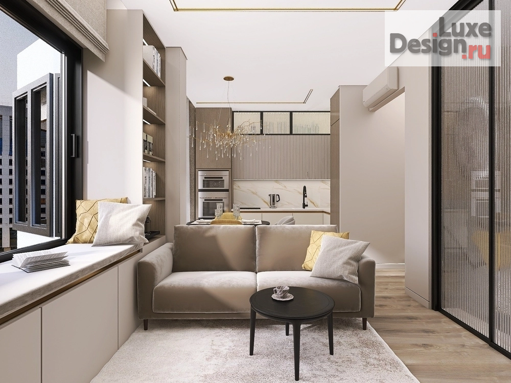 Дизайн интерьера двухкомнатной квартиры "ЖК "Новокосино-2" Двухкомнатная квартира 63 кв.м." (фото 7)