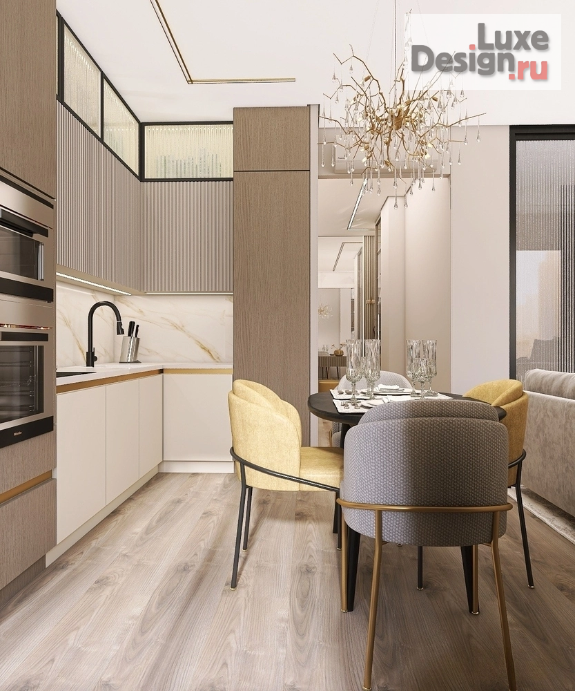 Дизайн интерьера двухкомнатной квартиры "ЖК "Новокосино-2" Двухкомнатная квартира 63 кв.м." (фото 9)