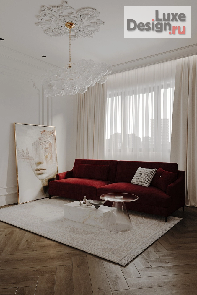 Дизайн интерьера гостиной "Проект кухни-гостиной, Москва" (фото 1)