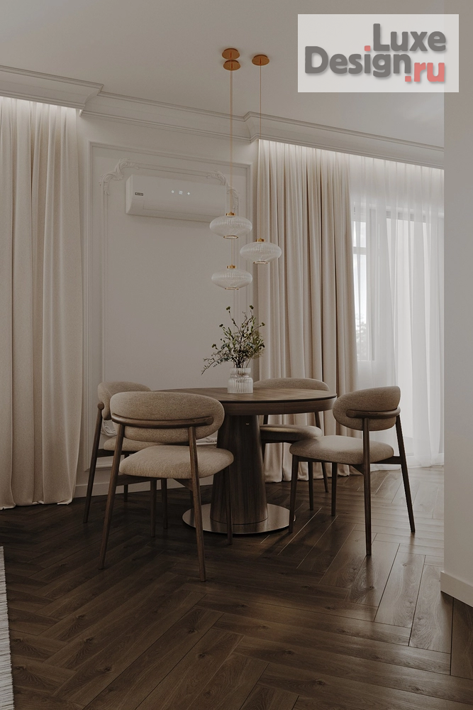 Дизайн интерьера гостиной "Проект кухни-гостиной, Москва" (фото 6)