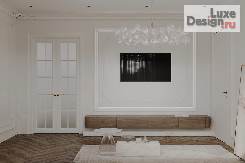 Дизайн интерьера гостиной "Проект кухни-гостиной, Москва" (фото 2)