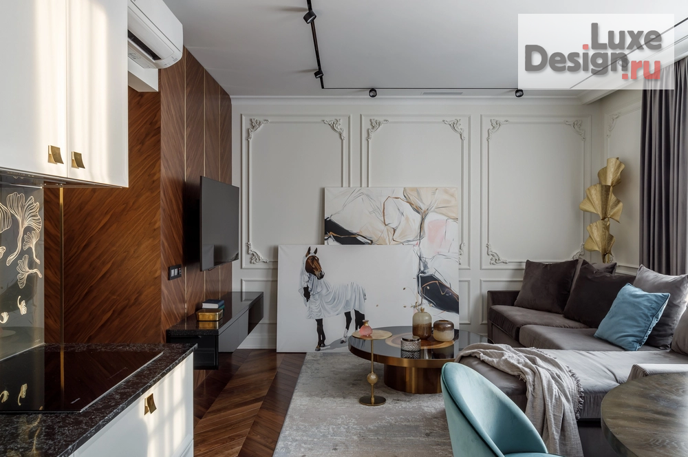 Дизайн интерьера квартиры "Нью-Йоркский шик" (фото 3) от дизайнера Потшивко Кира Владимировна Дизайн интерьера квартиры "Нью-Йоркский шик" (фото 3)