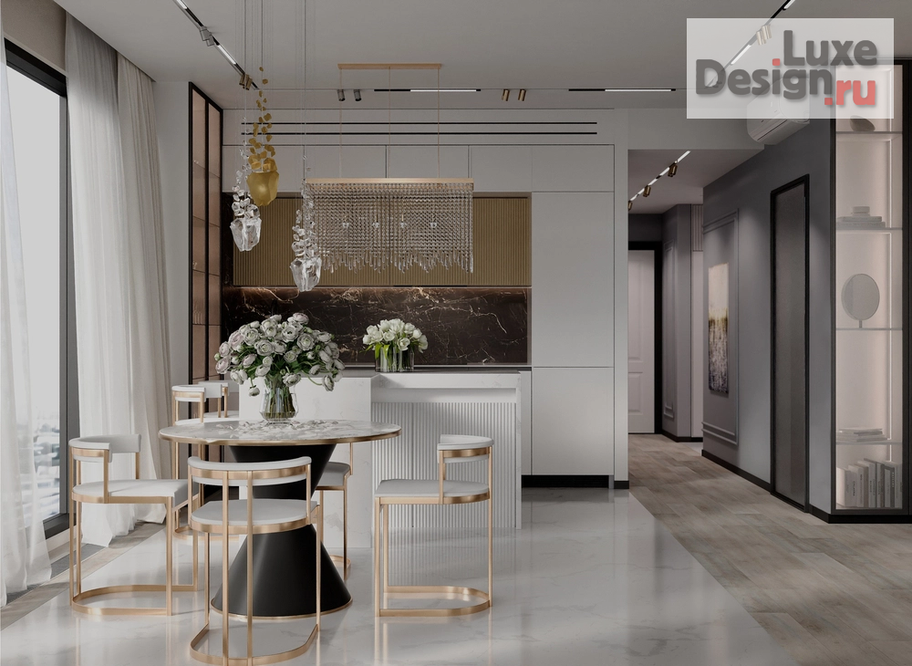 Дизайн интерьера двухкомнатной квартиры "ЖК "Метрополия"" (фото 2)