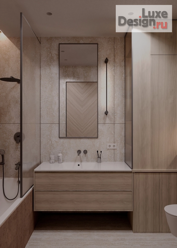 Дизайн интерьера однокомнатной квартиры "ЖК "Чёрная речка"" (фото 6) от дизайнера Родионова Инна Дизайн интерьера однокомнатной квартиры "ЖК "Чёрная речка"" (фото 6)