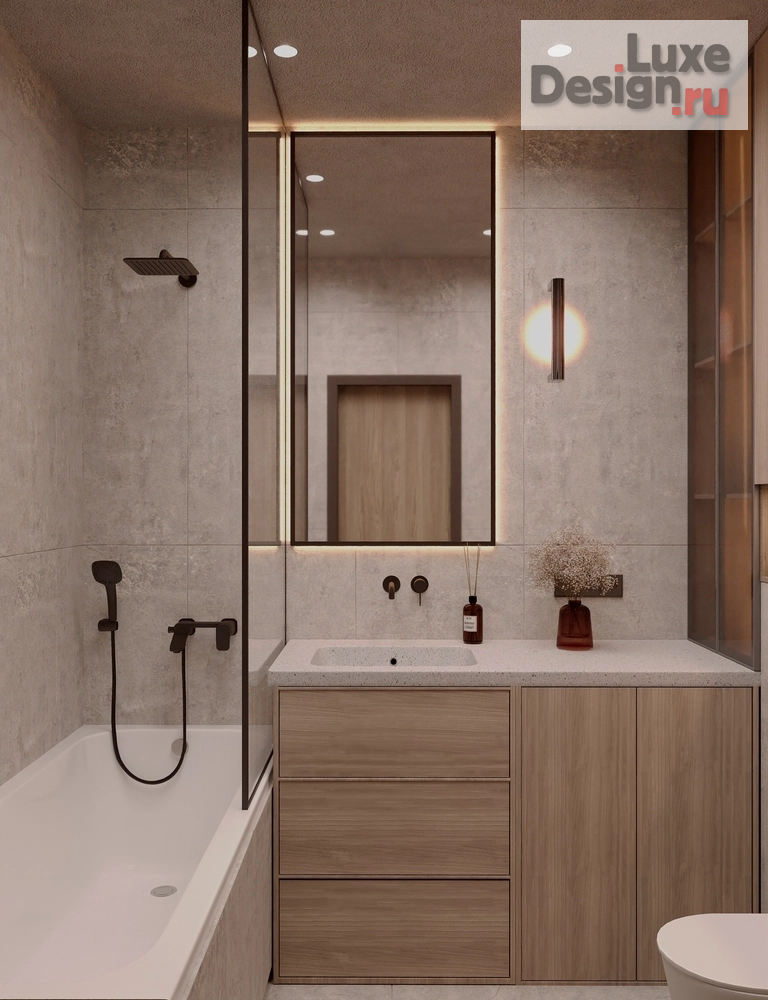 Дизайн интерьера квартиры студии "Студия в современном стиле с нотками брутальности" (фото 11)