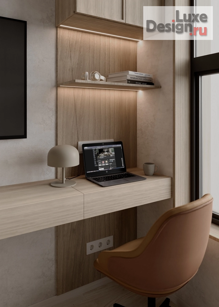 Дизайн интерьера однокомнатной квартиры "ЖК "Чёрная речка"" (фото 9) от дизайнера Родионова Инна Дизайн интерьера однокомнатной квартиры "ЖК "Чёрная речка"" (фото 9)