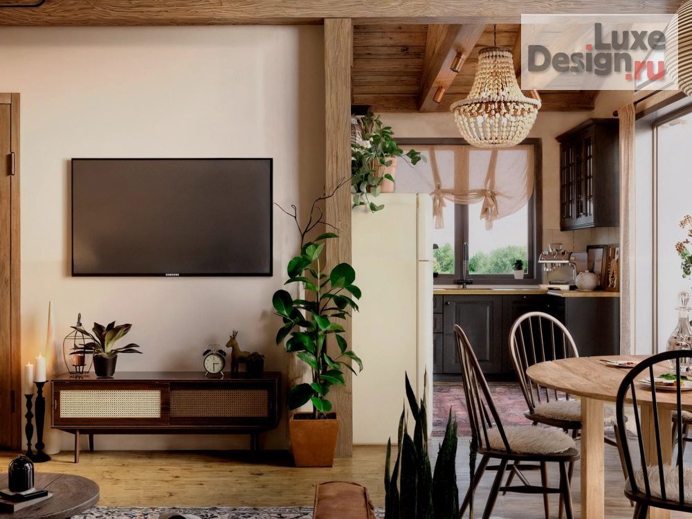 Дизайн интерьера загородного дома "Тёплый эклектичный интерьер" (фото 2) от дизайнера Родионова Инна Дизайн интерьера загородного дома "Тёплый эклектичный интерьер" (фото 2)