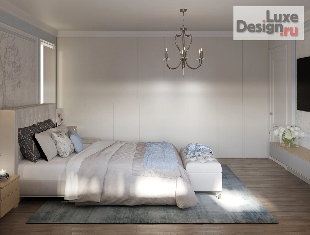 Дизайн интерьера однокомнатной квартиры "Современная неоклассика" (фото 5)