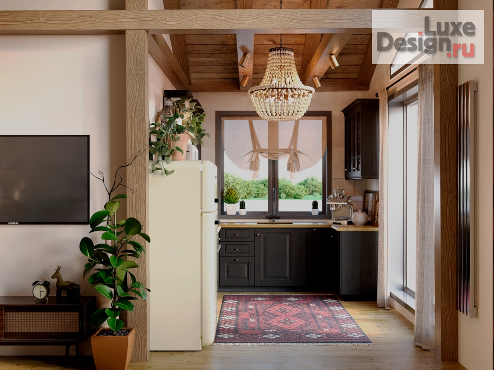 Дизайн интерьера загородного дома "Тёплый эклектичный интерьер" (фото 3) от дизайнера Родионова Инна Дизайн интерьера загородного дома "Тёплый эклектичный интерьер" (фото 3)