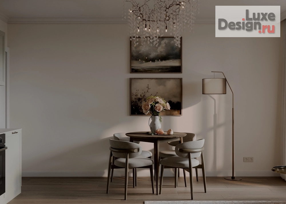 Дизайн интерьера двухкомнатной квартиры "ЖК Атмосфера" (фото 4)