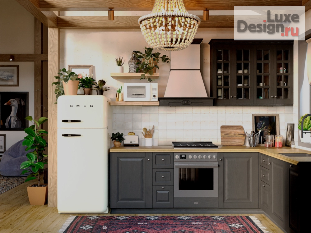 Дизайн интерьера загородного дома "Тёплый эклектичный интерьер" (фото 4) от дизайнера Родионова Инна Дизайн интерьера загородного дома "Тёплый эклектичный интерьер" (фото 4)