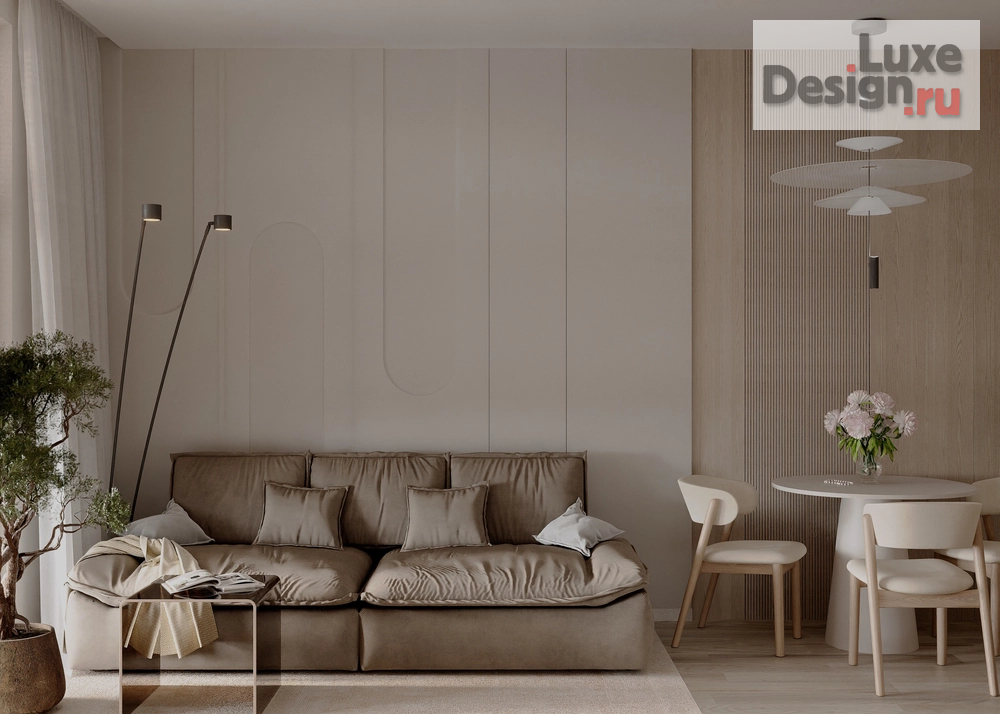 Дизайн интерьера двухкомнатной квартиры "ЖК Дефанс" (фото 1)
