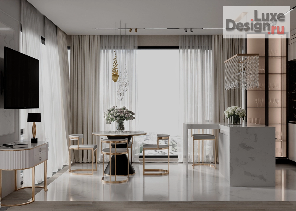 Дизайн интерьера двухкомнатной квартиры "ЖК "Метрополия"" (фото 6)
