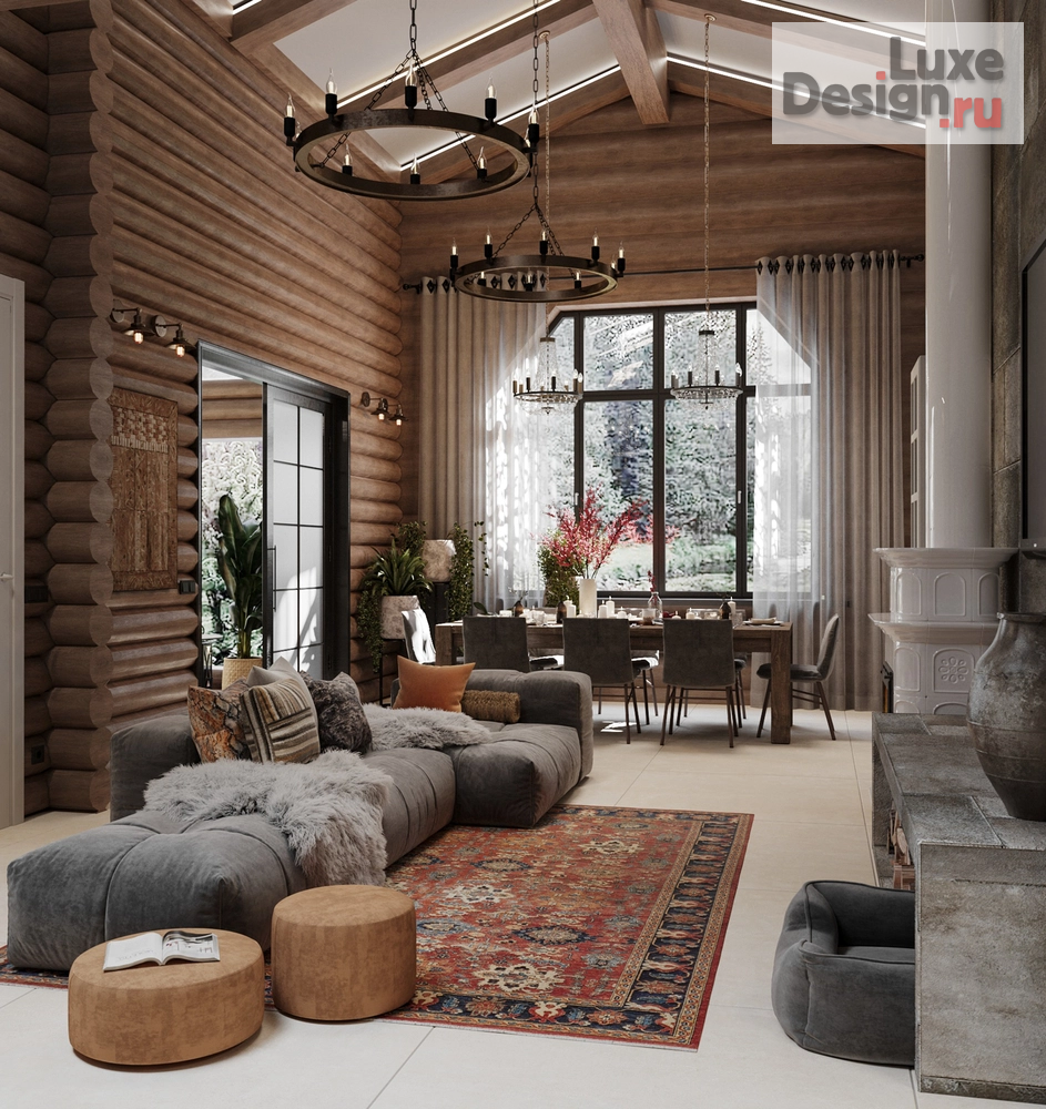 Дизайн интерьера загородного дома "Лесная Резиденция по Васту" (фото 4)