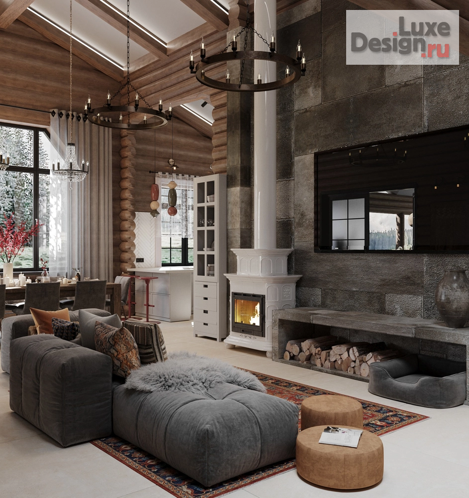 Дизайн интерьера загородного дома "Лесная Резиденция по Васту" (фото 1)