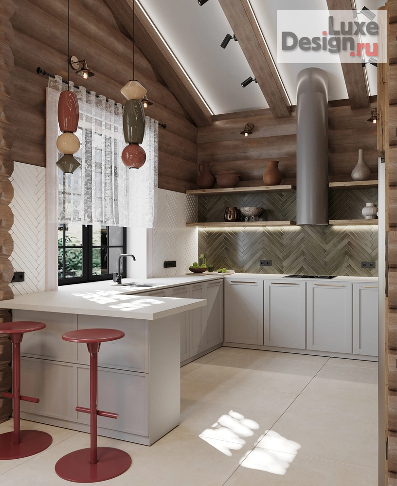 Дизайн интерьера загородного дома "Лесная Резиденция по Васту" (фото 25)