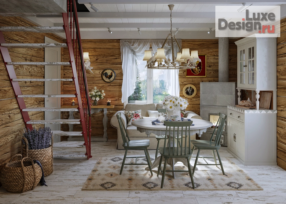 Дизайн интерьера загородного дома "Английский кантри" (фото 1)