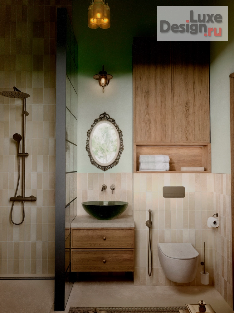 Дизайн интерьера загородного дома "Тёплый эклектичный интерьер" (фото 10)