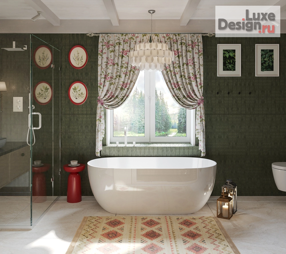 Дизайн интерьера загородного дома "Английский кантри" (фото 7)