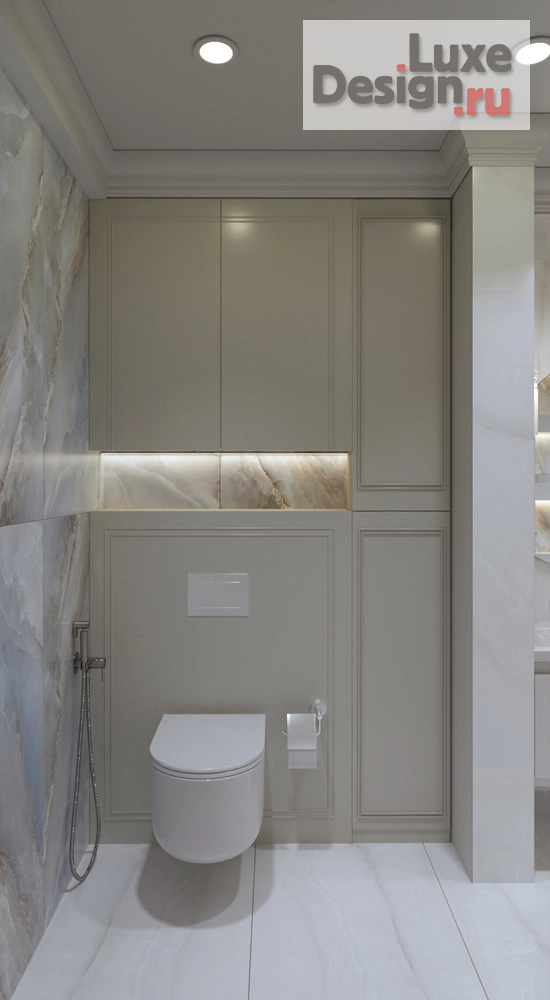 Дизайн интерьера однокомнатной квартиры "Современная неоклассика" (фото 9)