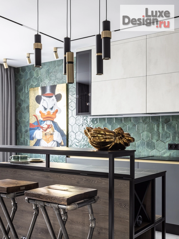 Дизайн интерьера квартиры "Green LДом" (фото 5) от дизайнера Стильный Дом - студия дизайна Ольги Магановой Дизайн интерьера квартиры "Green LДом" (фото 5)