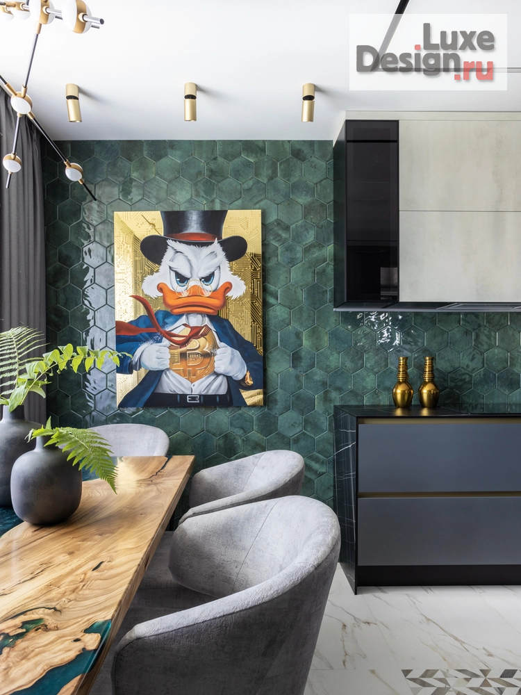 Дизайн интерьера квартиры "Green LДом" (фото 1) от дизайнера Стильный Дом - студия дизайна Ольги Магановой Дизайн интерьера квартиры "Green LДом" (фото 1)