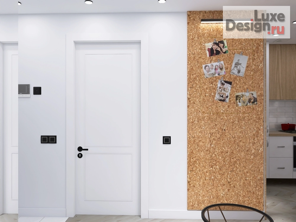 Дизайн интерьера двухкомнатной квартиры "Сканди" (фото 2)