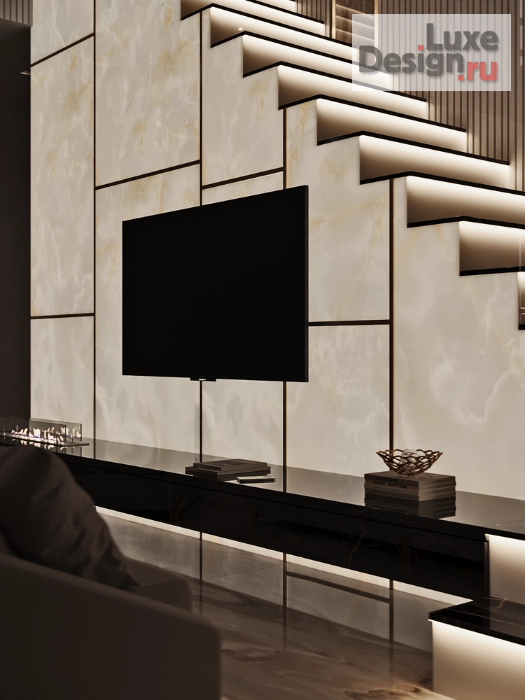 Дизайн интерьера гостиной "Кухня-гостиная в частном доме" (фото 11)