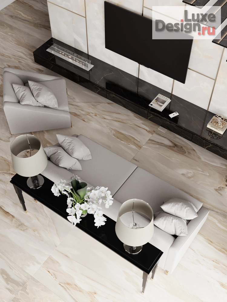 Дизайн интерьера гостиной "Кухня-гостиная в частном доме" (фото 12)