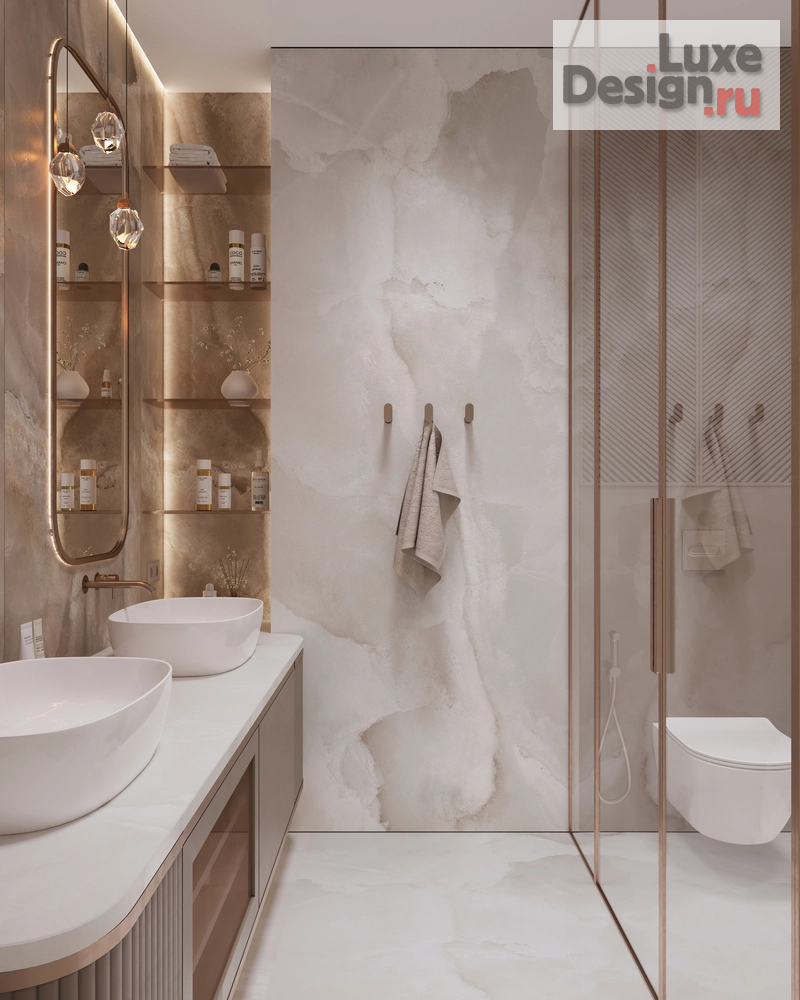 Дизайн интерьера квартиры "ЖК Primavera (104 кв). Мастер-ванная" (фото 2)